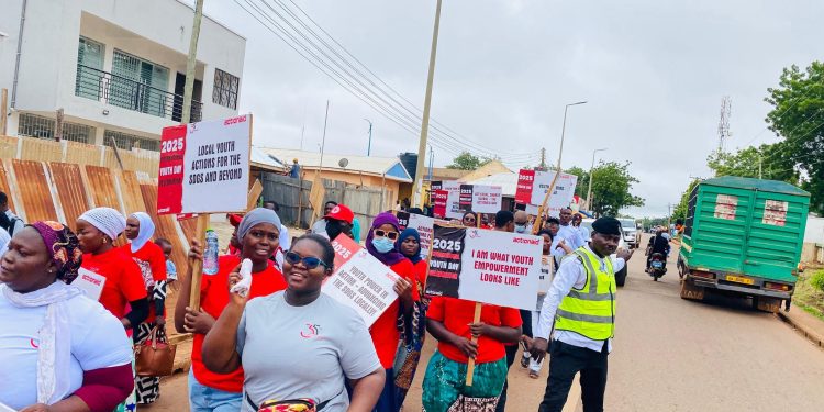 ActionAid Ghana leads “Pedal for Safer Planet” climate advocacy campaign in Tamale to promote just transition and empower women and youth