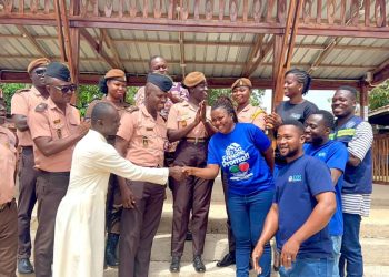 DBS Industries supports Sunyani Central Prisons with pergola renovation for canteen VIP lounge