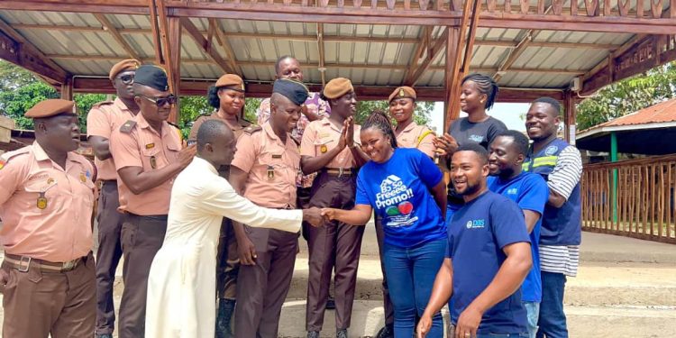 DBS Industries supports Sunyani Central Prisons with pergola renovation for canteen VIP lounge