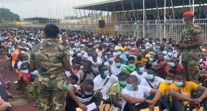 Keta residents mourn six female recruits who died in El-Wak Stadium stampede during Ghana Armed Forces exercise