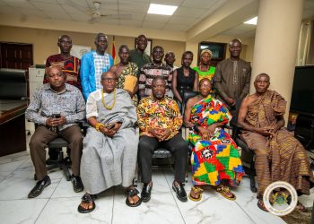 Hon. James Gunu engages chiefs and elders of Vume Kpoviadzi on community development