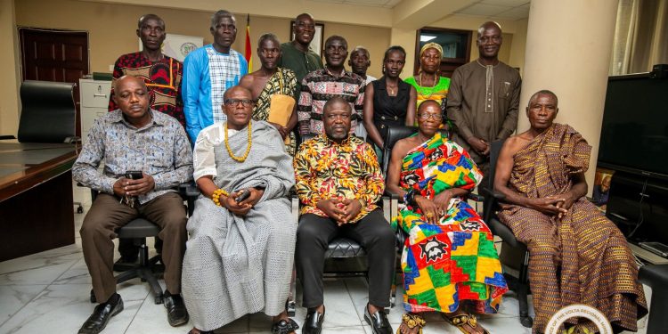 Hon. James Gunu engages chiefs and elders of Vume Kpoviadzi on community development