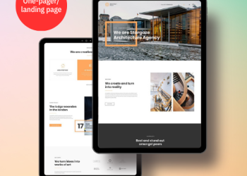 One-pager website design and development