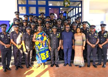 Otumfuo Osei Tutu II makes historic visit to National Police Headquarters
