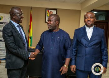 Hon. James Gunu receives supervising High Court judge for the Volta Region