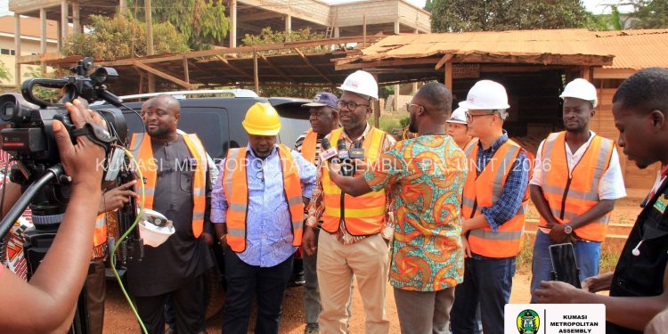 Kumasi Mayor inspects key road projects, enforces sanitation laws across metropolis