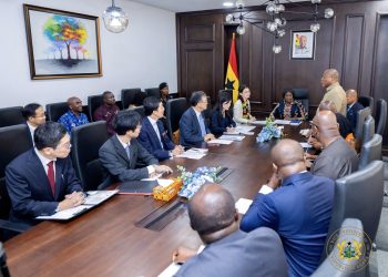 Prof. Jane Naana Opoku-Agyemang meets Japan’s state minister Kunimitsu Ayano, ambassador Hiroshi Yoshimoto, and Ghanaian ministers to strengthen bilateral ties